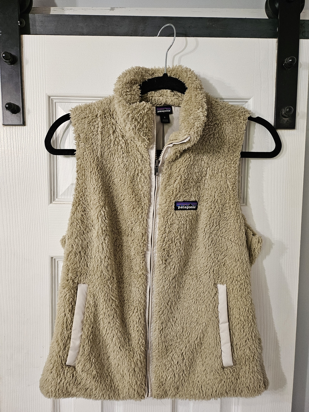 🏕 Patagonia Los Gatos Women’s Tan Fleece Vest 🏕